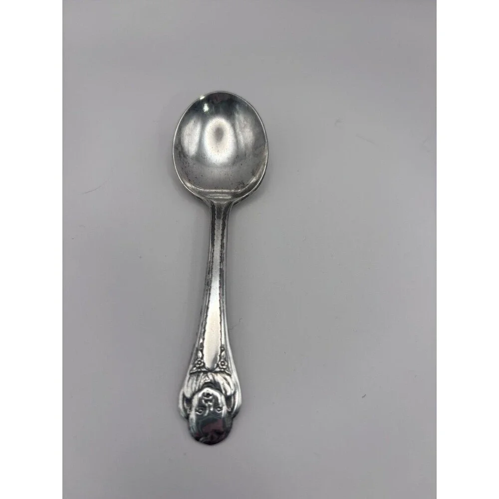 silver baby spoons vintage Gerber Large Shovel-style